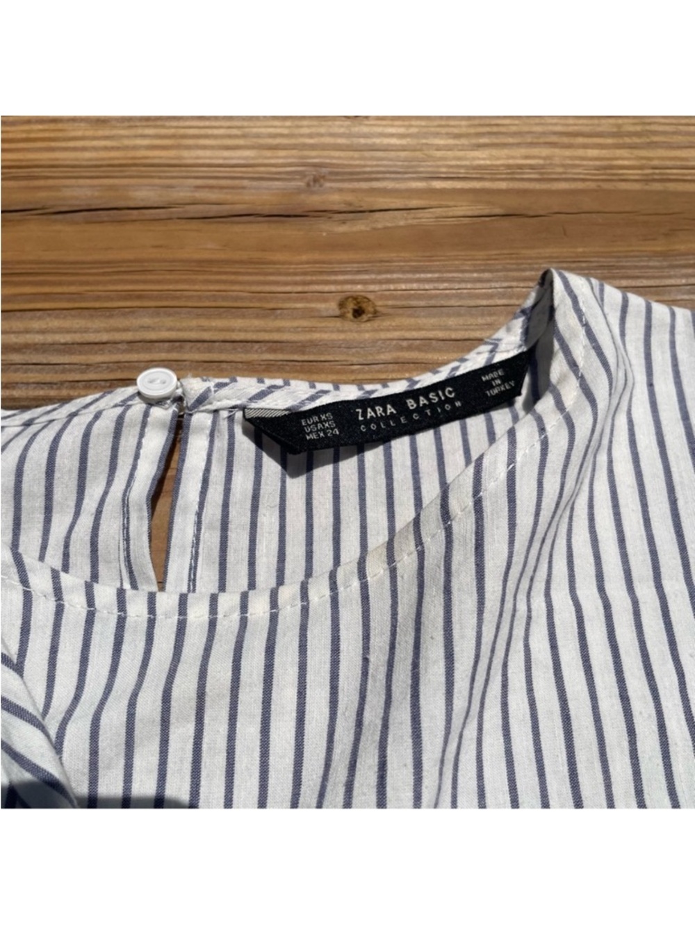 Zara Basic Collection Striped Top - Picture 6 of 6